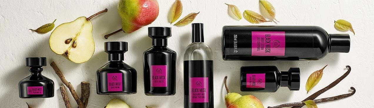 body shop black musk shower gel